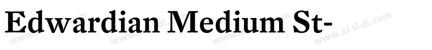Edwardian Medium St字体转换